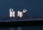 Load image into Gallery viewer, Custom vvs moissanite  4 leaf clover stud earrings
