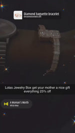Load and play video in Gallery viewer, Diamond baguette bracelet
